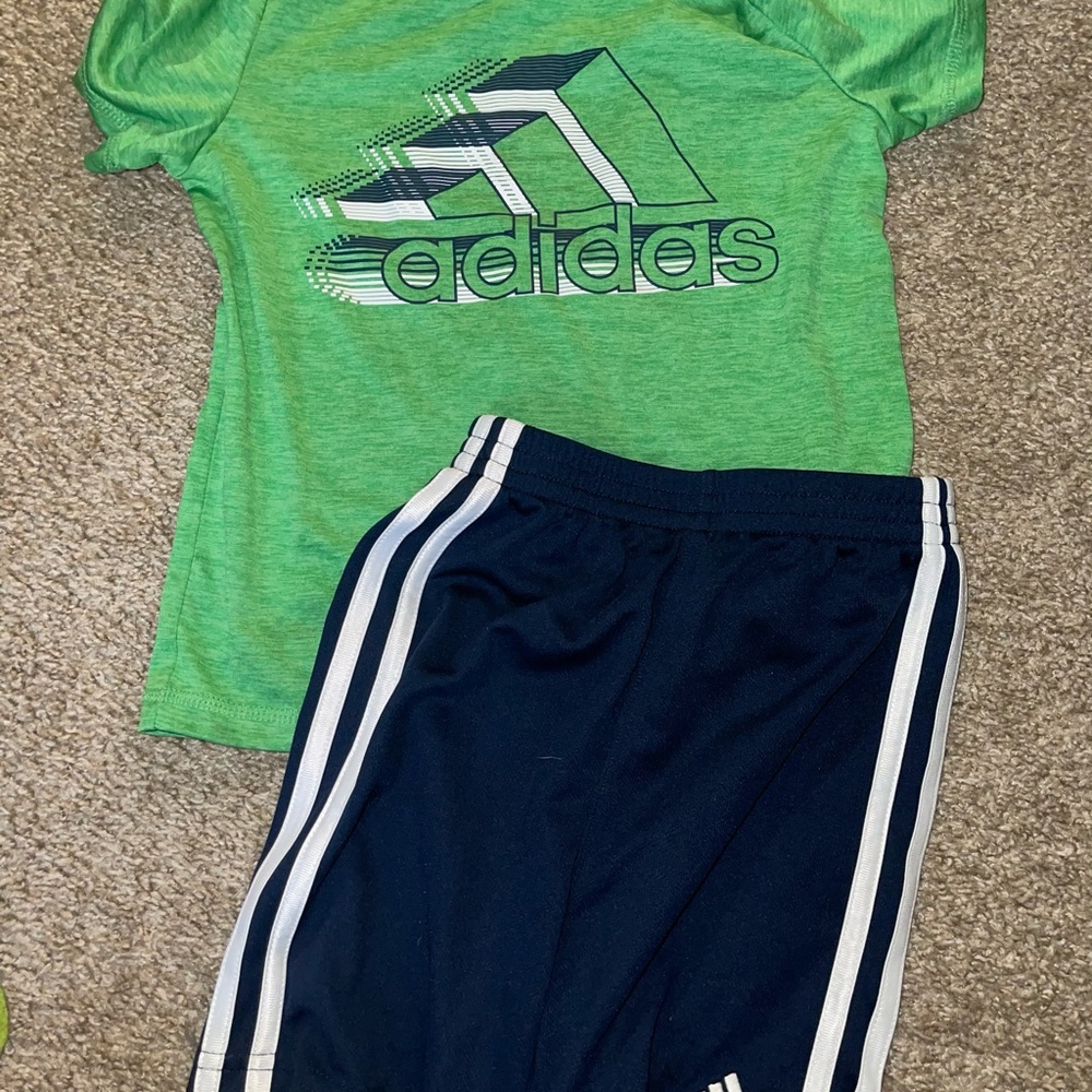 Boys size 5 Adidas Shorts Set